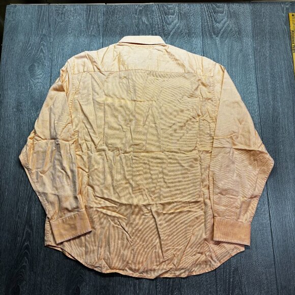 Robert Graham Peach Flip Cuff Dress Shirt 2XL XXL Designer - Picture 8 of 11